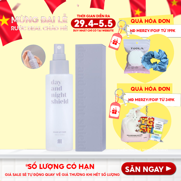  Xịt Khoáng Khóa Nền Merzy Day And Night Shield Makeup Fixer 100ml 