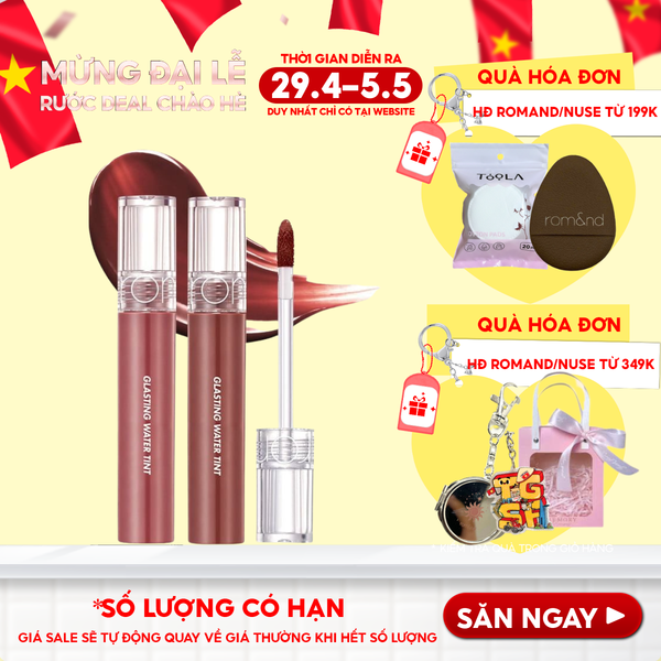  [Màu 1-17] Son Tint Nước Romand Siêu Lì, Lâu Trôi Glasting Water Tint 4g 