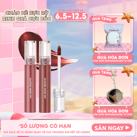 [Màu 1-17] Son Tint Nước Romand Siêu Lì, Lâu Trôi Glasting Water Tint 4g