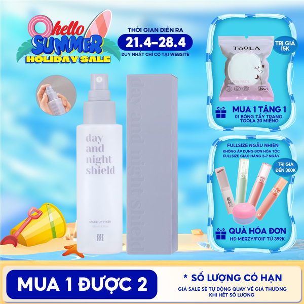  Xịt Khoáng Khóa Nền Merzy Day And Night Shield Makeup Fixer 100ml 