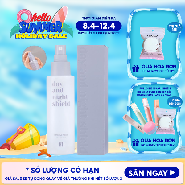  Xịt Khoáng Khóa Nền Merzy Day And Night Shield Makeup Fixer 100ml 