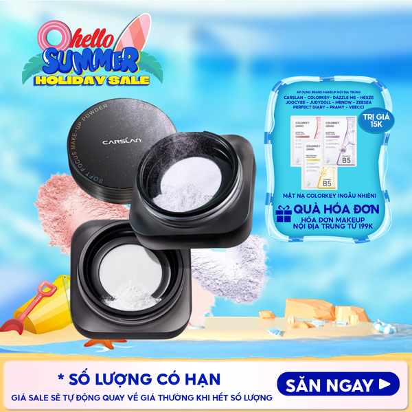  Phấn Phủ Carslan Dạng Bột, Kiềm Dầu Soft Focus Make-up Powder 