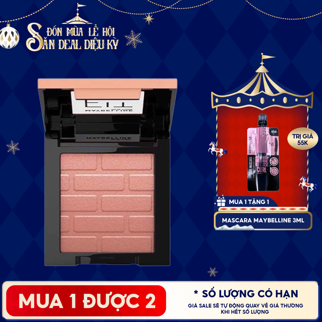 Má Hồng Maybelline Dạng Nén, Mịn Lì Chuẩn Màu Fit Me Mono Blush 4.5g