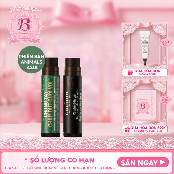  Tẩy Tế Bào Chết Môi Cocoon Chiết Xuất Cà Phê Đắk Lắk Coffee Lip Scrub 5g 