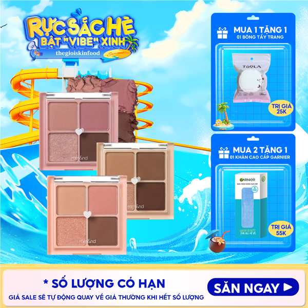  Bảng Phấn Mắt 4 Ô Màu Romand Siêu Xinh Better Than Eyes 6.5g 