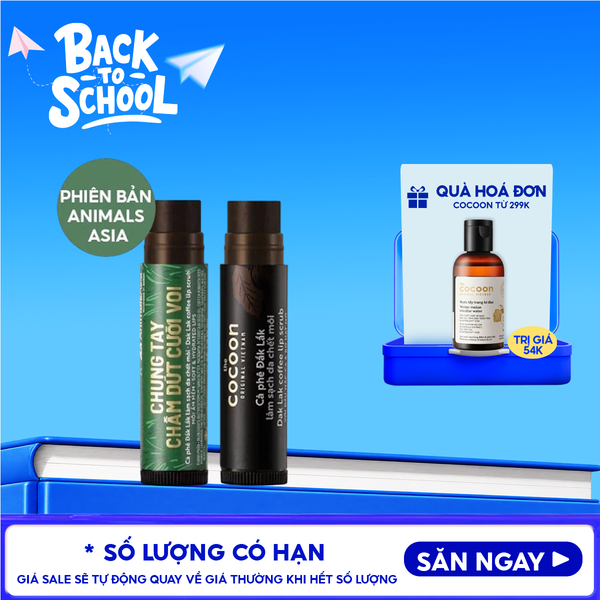  Tẩy Tế Bào Chết Môi Cocoon Chiết Xuất Cà Phê Đắk Lắk Coffee Lip Scrub 5g 