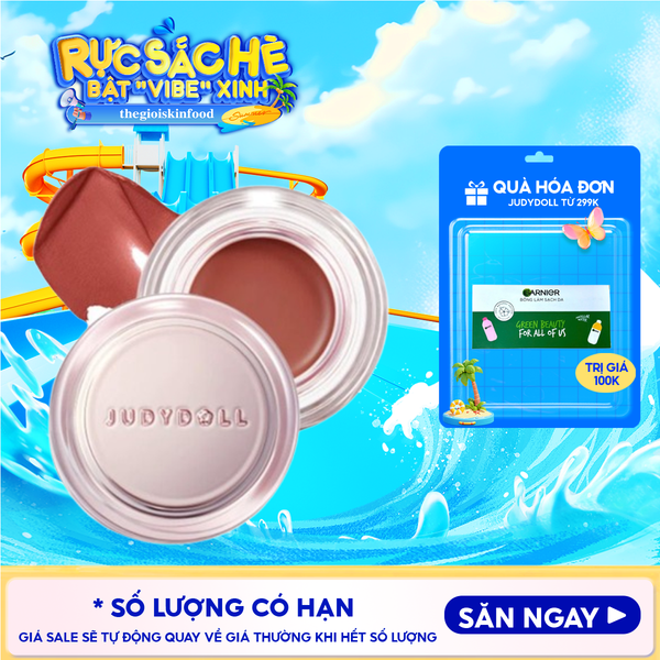  Son Môi & Má Hồng Kem Judydoll Đa Năng Watery Multiuse Color Balm 6g 