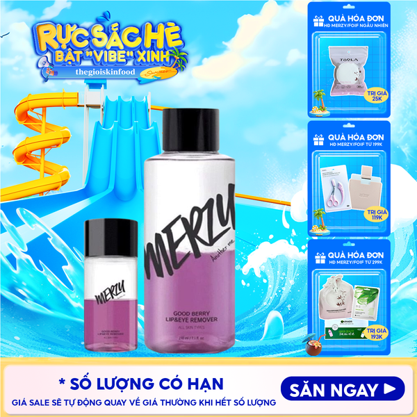  Nước Tẩy Trang Mắt Môi Merzy Good Berry Lip Eye Remover 