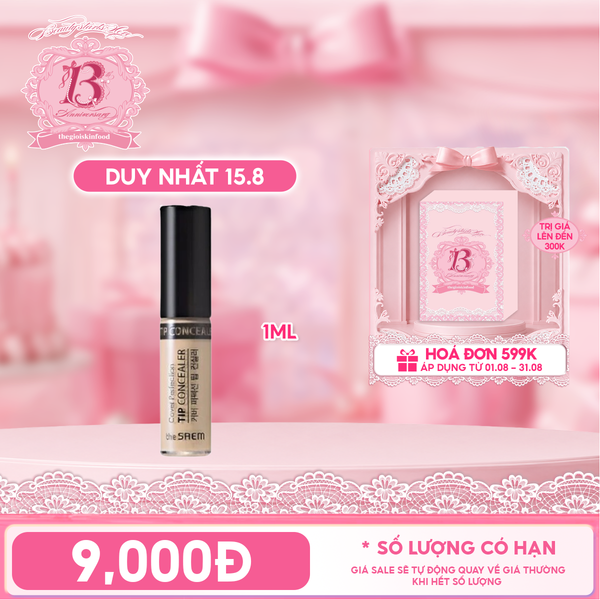  Kem Che Khuyết Điểm Chống Nắng The Saem #1 Clear Beige 