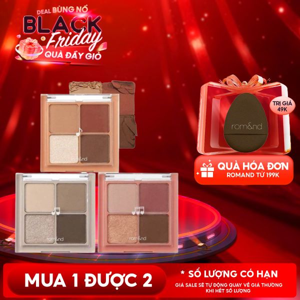 Bảng Phấn Mắt 4 Ô Romand Better Than Eyes - Music Series 7g 