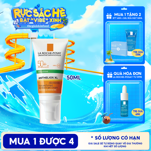  Kem Chống Nắng La Roche-Posay Kiểm Soát Dầu Anthelios Dry Touch Finish Mattifying Effect SPF50+ 50ml 