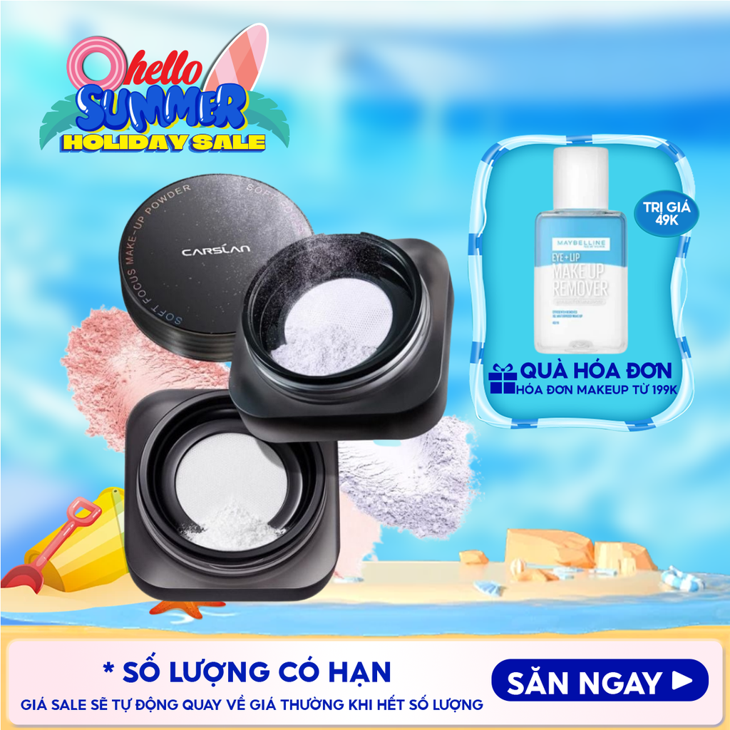 Phấn Phủ Carslan Dạng Bột, Kiềm Dầu Soft Focus Make-up Powder