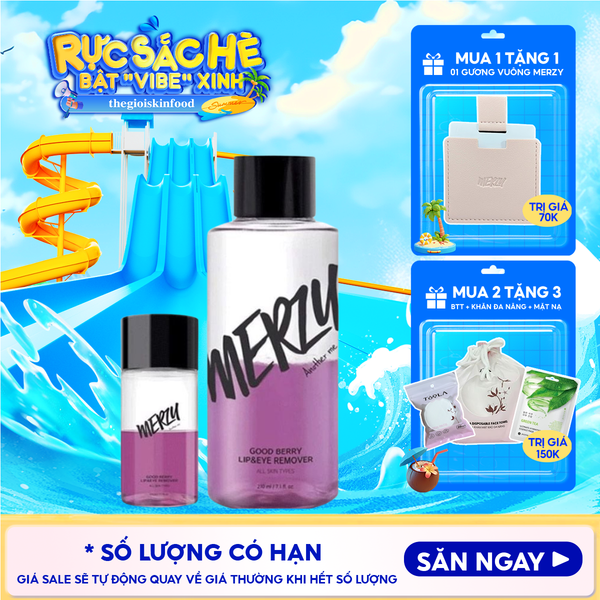  Nước Tẩy Trang Mắt Môi Merzy Good Berry Lip Eye Remover 