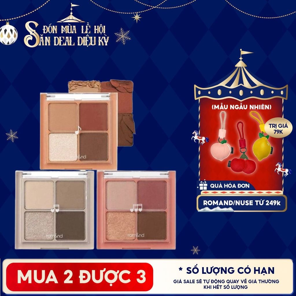 Bảng Phấn Mắt 4 Ô Romand Better Than Eyes - Music Series 7g