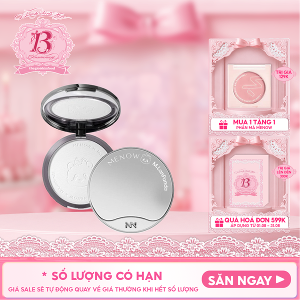  Phấn Phủ MENOW x MENGLAN PANDA Dạng Nén Velvet Mist Complexion Powder 21g 