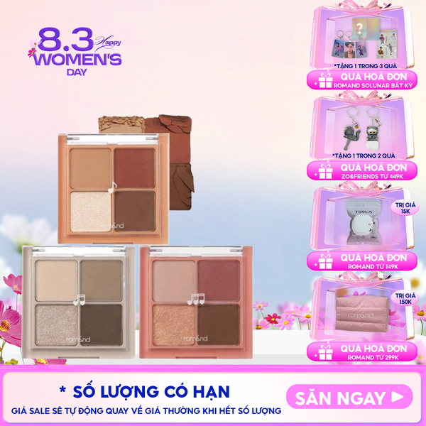  Bảng Phấn Mắt 4 Ô Romand Better Than Eyes - Music Series 7g 