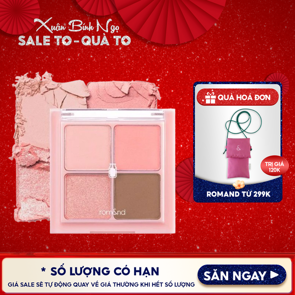  Bảng Phấn Mắt 4 Ô Romand Xinh Xắn, Ngọt Ngào Better Than Eyes - Milk Series 