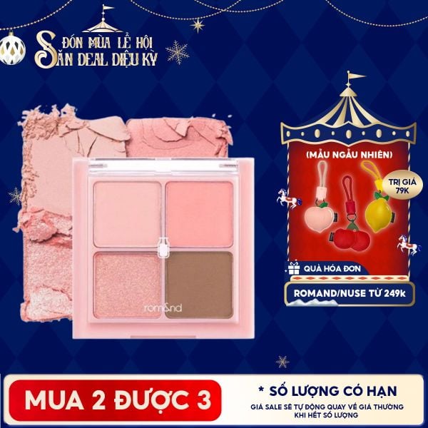  Bảng Phấn Mắt 4 Ô Romand Xinh Xắn, Ngọt Ngào Better Than Eyes - Milk Series 