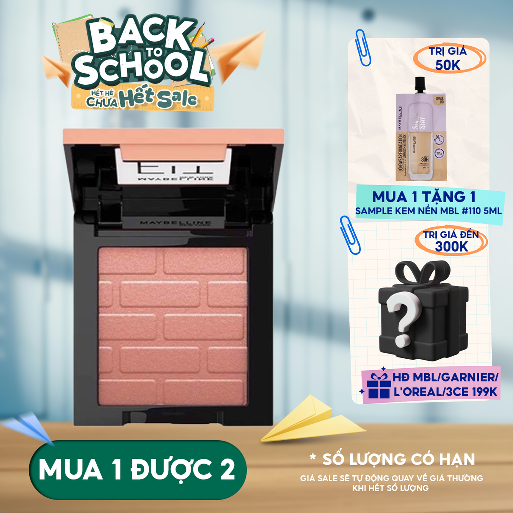 Má Hồng Maybelline Dạng Nén, Mịn Lì Chuẩn Màu Fit Me Mono Blush 4.5g