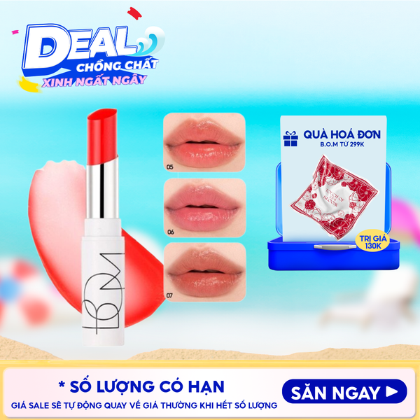  Son Dưỡng B.O.M Giúp Dưỡng Ẩm Cho Môi Mềm Mại Dewy Lip Balm 4.5g 