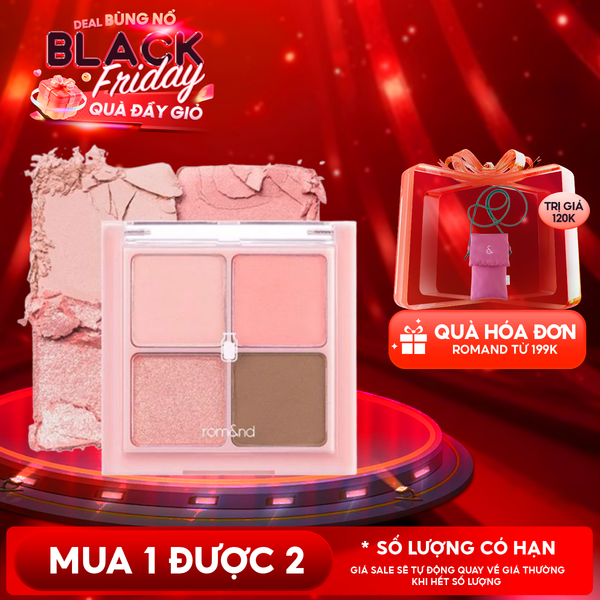  Bảng Phấn Mắt 4 Ô Romand Xinh Xắn, Ngọt Ngào Better Than Eyes - Milk Series 