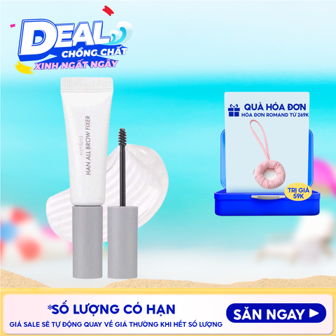 Gel Trong Suốt Cố Định Lông Mày Romand Tự Nhiên Han All Brow Fixer - Han All Line 9g