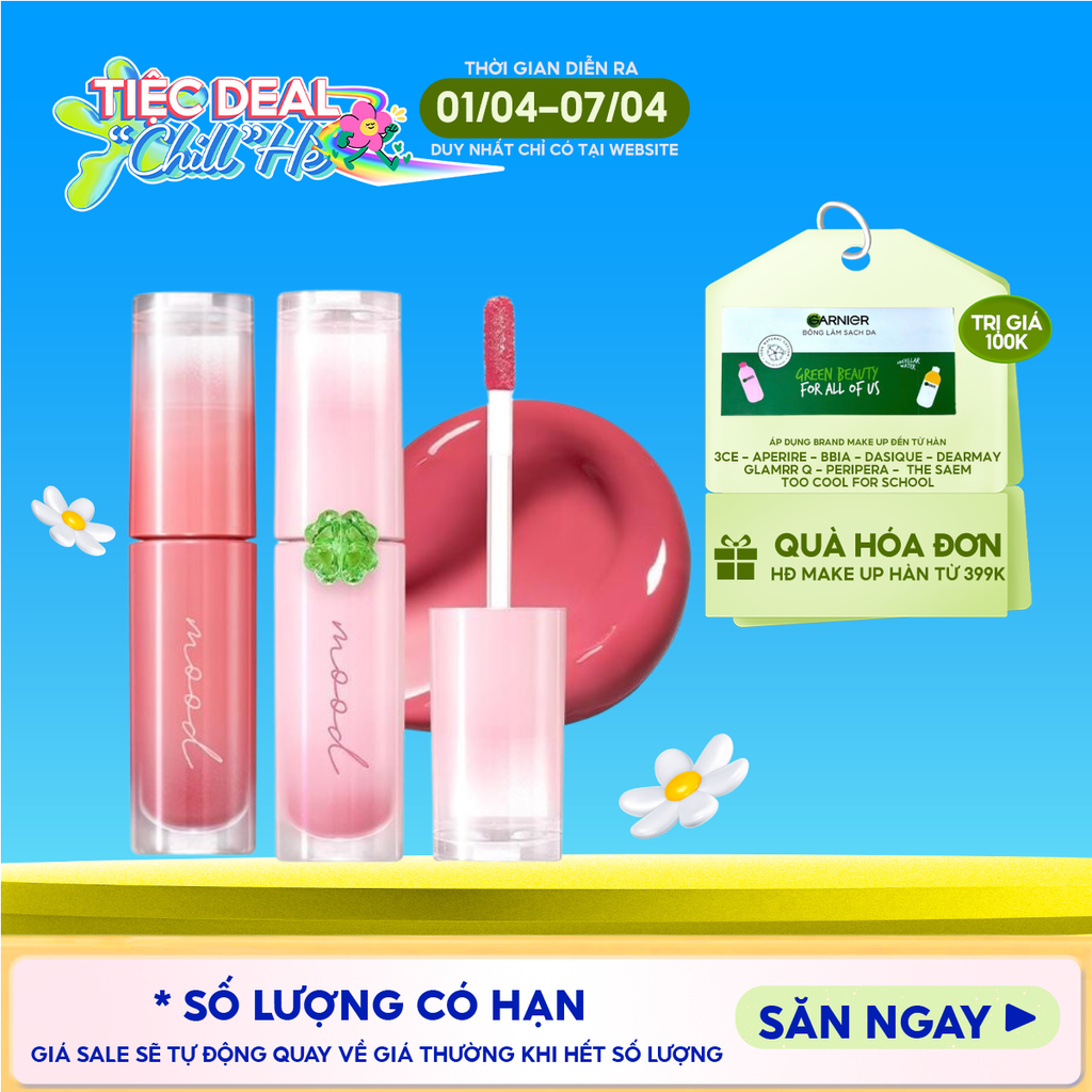 Son Tint Bóng Peripera Cho Môi Căng Mọng Ink Mood Glowy Tint 4g