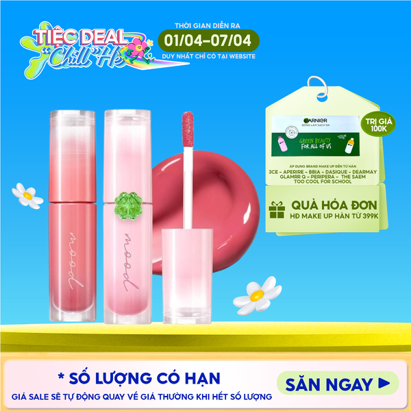  Son Tint Bóng Peripera Cho Môi Căng Mọng Ink Mood Glowy Tint 4g 