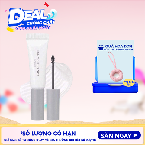 Gel Trong Suốt Cố Định Lông Mày Romand Tự Nhiên Han All Brow Fixer - Han All Line 9g