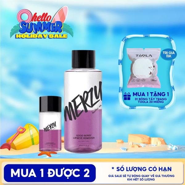  Nước Tẩy Trang Mắt Môi Merzy Good Berry Lip Eye Remover 