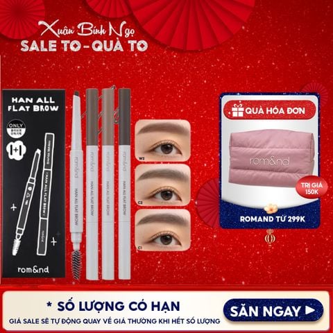 Chì Kẻ Mày Ngang Romand Cho Chân Mày Sắc Nét, Lâu Trôi Han All Flat Brow
