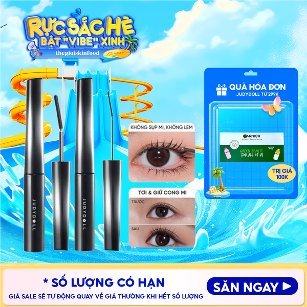 Mascara Judydoll Làm Cong, Dài & Tơi Mi, Chống Nước Curling Mascara 3g 