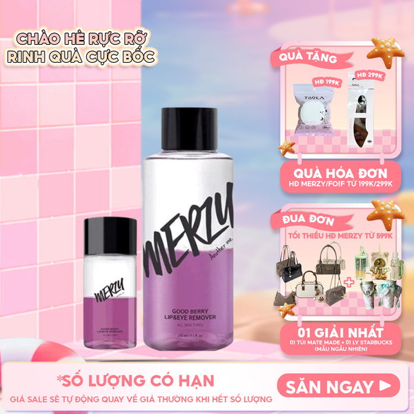  Nước Tẩy Trang Mắt Môi Merzy Good Berry Lip Eye Remover 