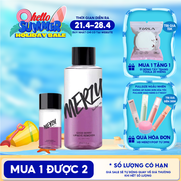  Nước Tẩy Trang Mắt Môi Merzy Good Berry Lip Eye Remover 