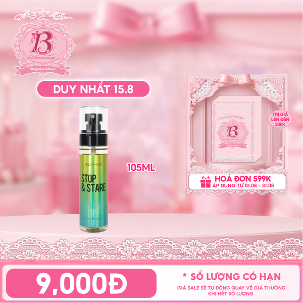  Xịt Thơm Toàn Thân Hương Cho Nam & Nữ Bodymiss Stop & Stare 105ml 