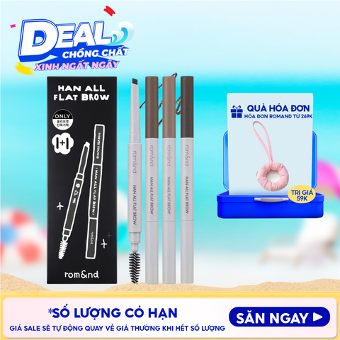 Chì Kẻ Mày Ngang Romand Cho Chân Mày Sắc Nét, Lâu Trôi Han All Flat Brow