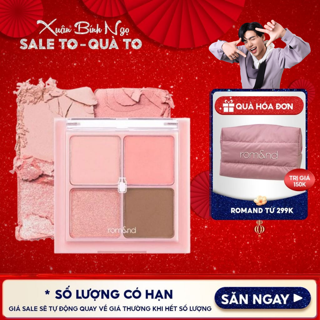 Bảng Phấn Mắt 4 Ô Romand Xinh Xắn, Ngọt Ngào Better Than Eyes - Milk Series