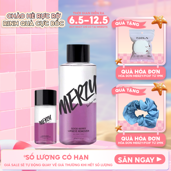  Nước Tẩy Trang Mắt Môi Merzy Good Berry Lip Eye Remover 