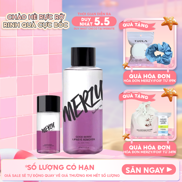  Nước Tẩy Trang Mắt Môi Merzy Good Berry Lip Eye Remover 