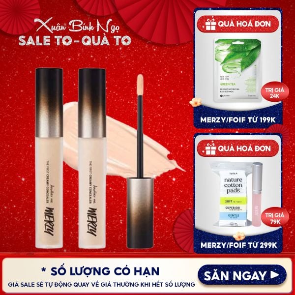  Kem Che Khuyết Điểm Merzy The First Creamy Concealer 5.6g 