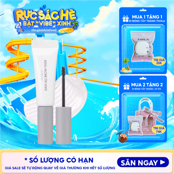  Gel Trong Suốt Cố Định Lông Mày Romand Tự Nhiên Han All Brow Fixer - Han All Line 9g 