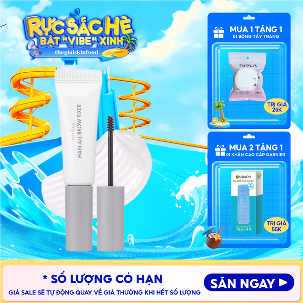 Gel Trong Suốt Cố Định Lông Mày Romand Tự Nhiên Han All Brow Fixer - Han All Line 9g 