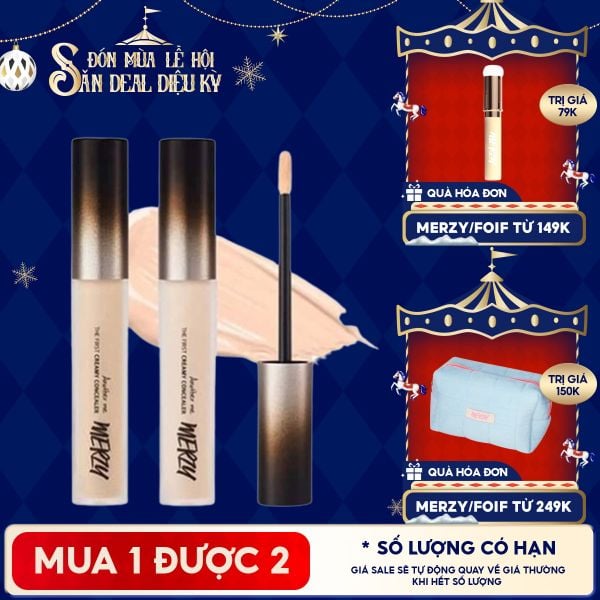 Kem Che Khuyết Điểm Merzy The First Creamy Concealer 5.6g 