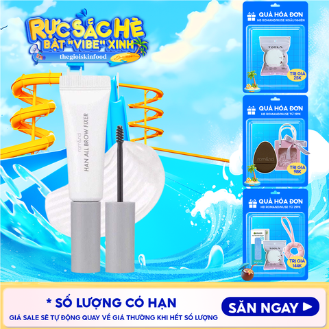 Gel Trong Suốt Cố Định Lông Mày Romand Tự Nhiên Han All Brow Fixer - Han All Line 9g