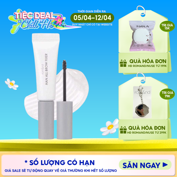  Gel Trong Suốt Cố Định Lông Mày Romand Tự Nhiên Han All Brow Fixer - Han All Line 9g 