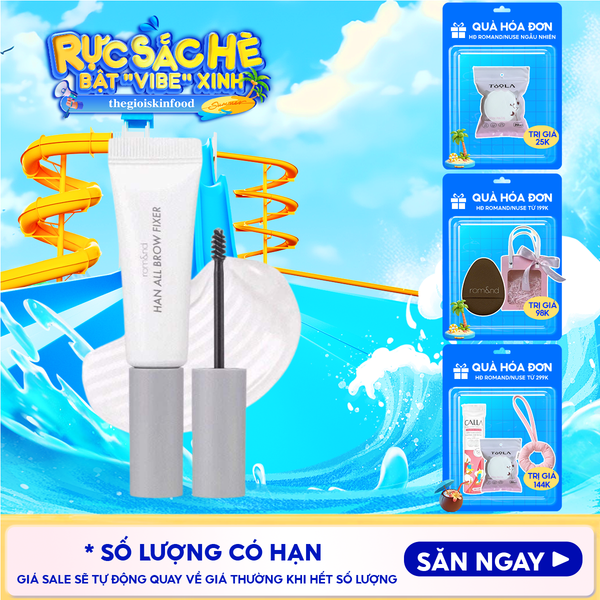  Gel Trong Suốt Cố Định Lông Mày Romand Tự Nhiên Han All Brow Fixer - Han All Line 9g 