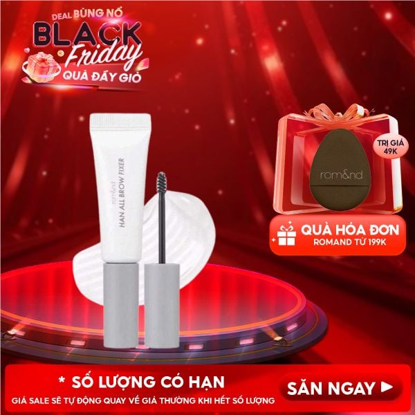  Gel Trong Suốt Cố Định Lông Mày Romand Tự Nhiên Han All Brow Fixer - Han All Line 9g 