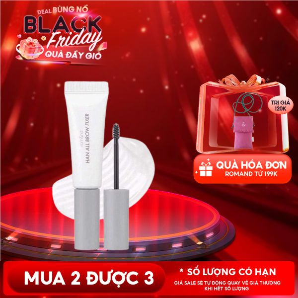  Gel Trong Suốt Cố Định Lông Mày Romand Tự Nhiên Han All Brow Fixer - Han All Line 9g 