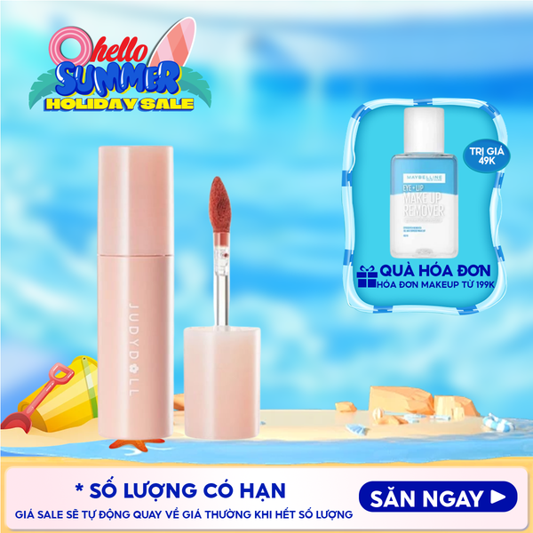  Son Kem Bùn Judydoll Lâu Trôi, Bền Màu Matte Lip Mud 2.8g 