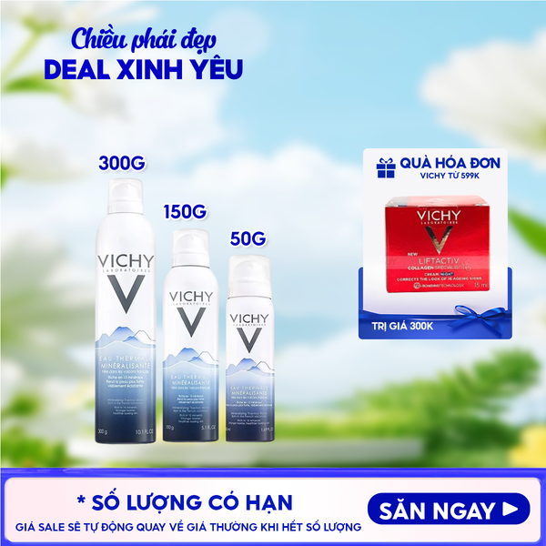  Nước Xịt Khoáng Vichy Cấp Ẩm Và Bảo Vệ Da Mineralizing Thermal Water 